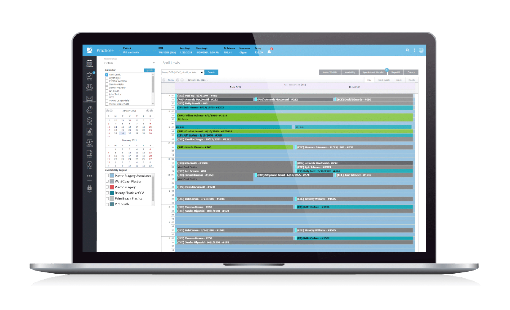 screenshot of Nextech EHR & PM